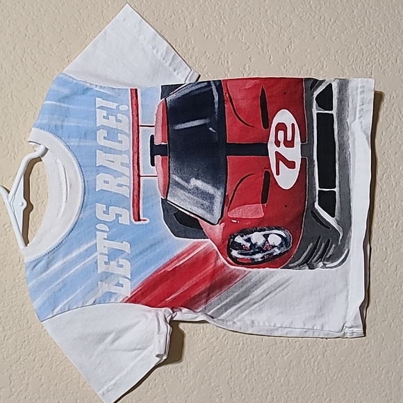 Garanimals "Let's Race" White Tee - Picture 1 of 3